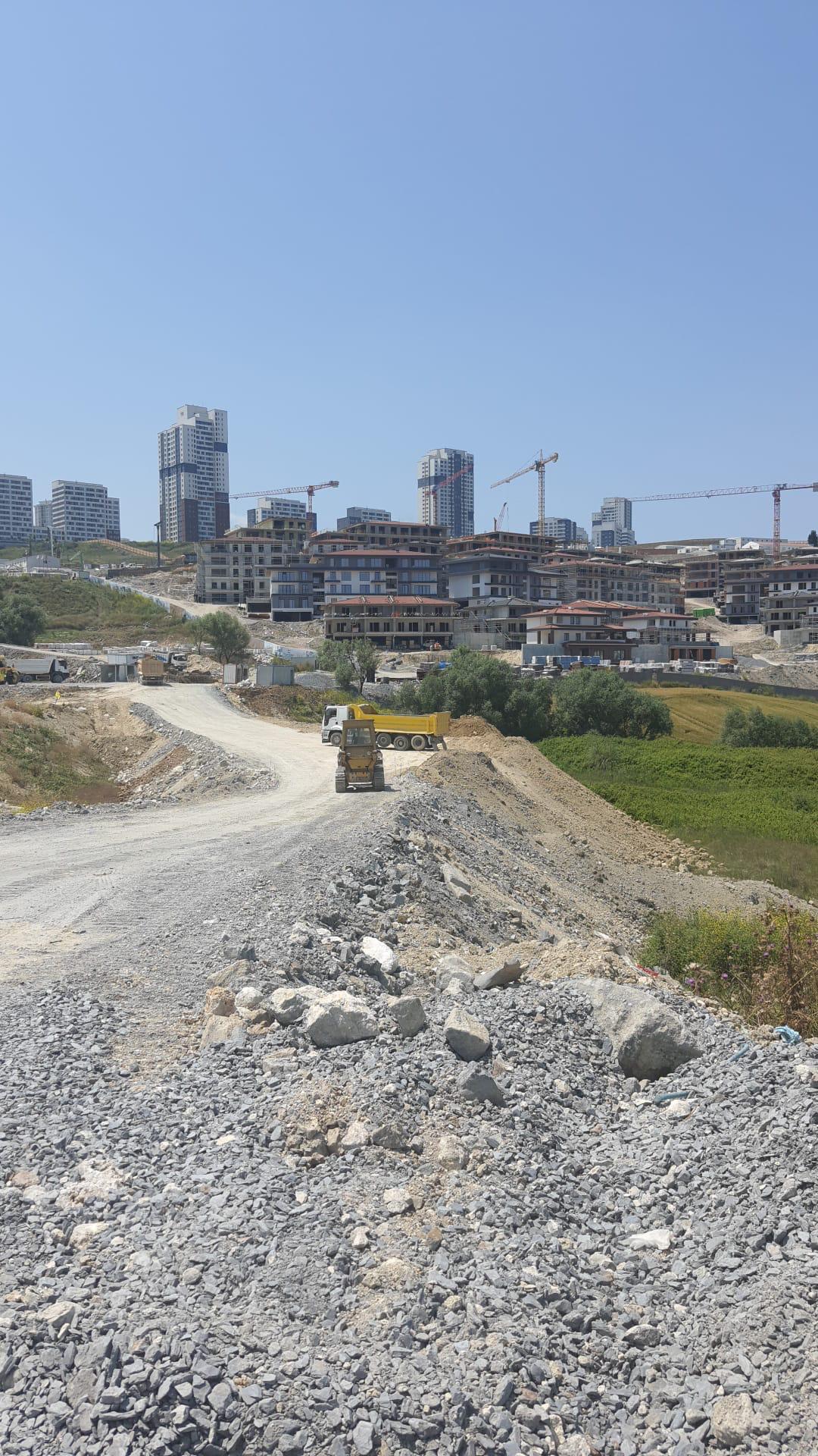 Road construction works at Hosdere Valley Residences